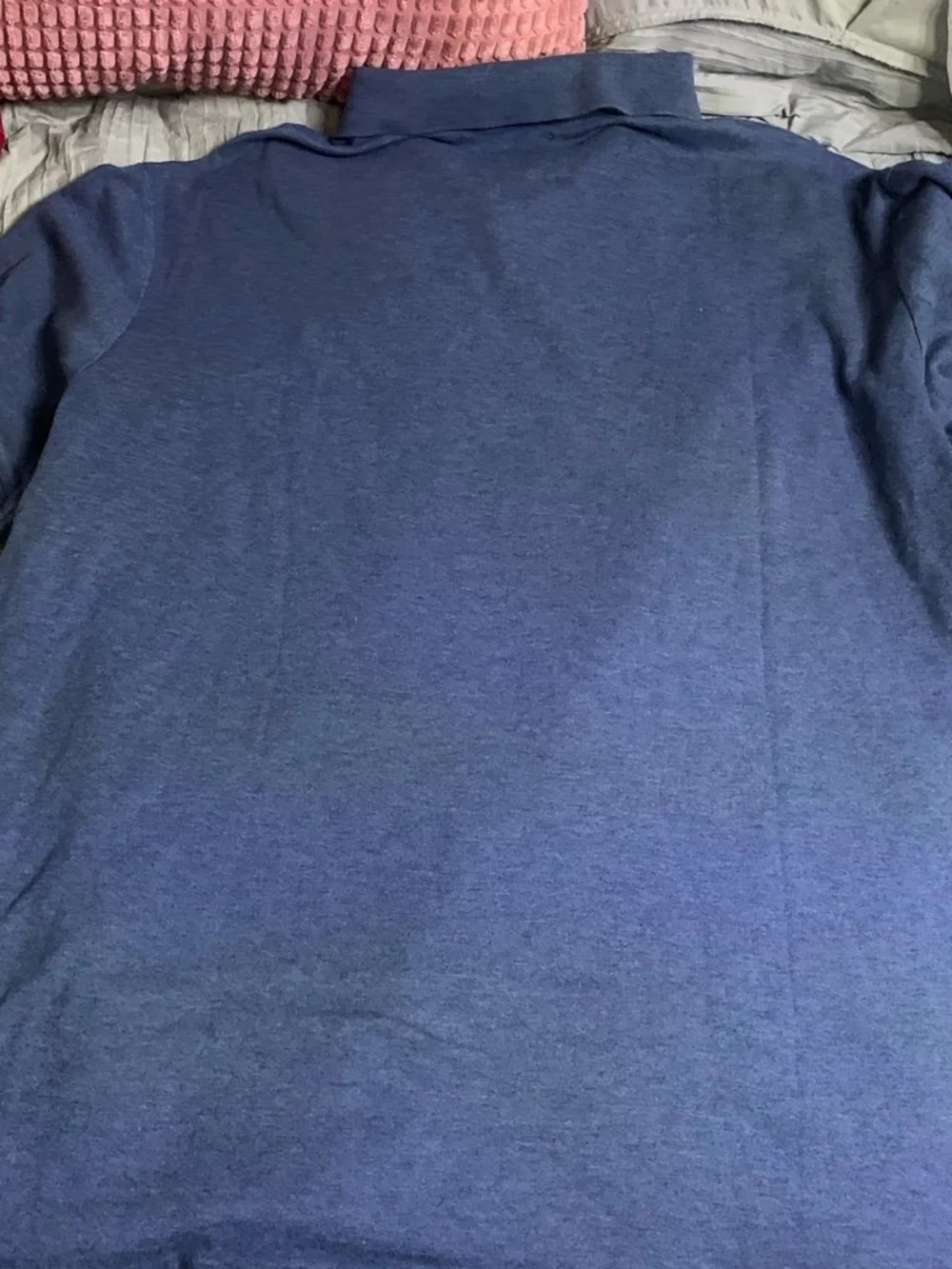 Ralph Lauren Men's Heather Blue Polo with Embroidered Pony